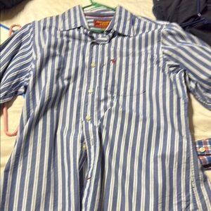 Men's Blue Striped Shirt